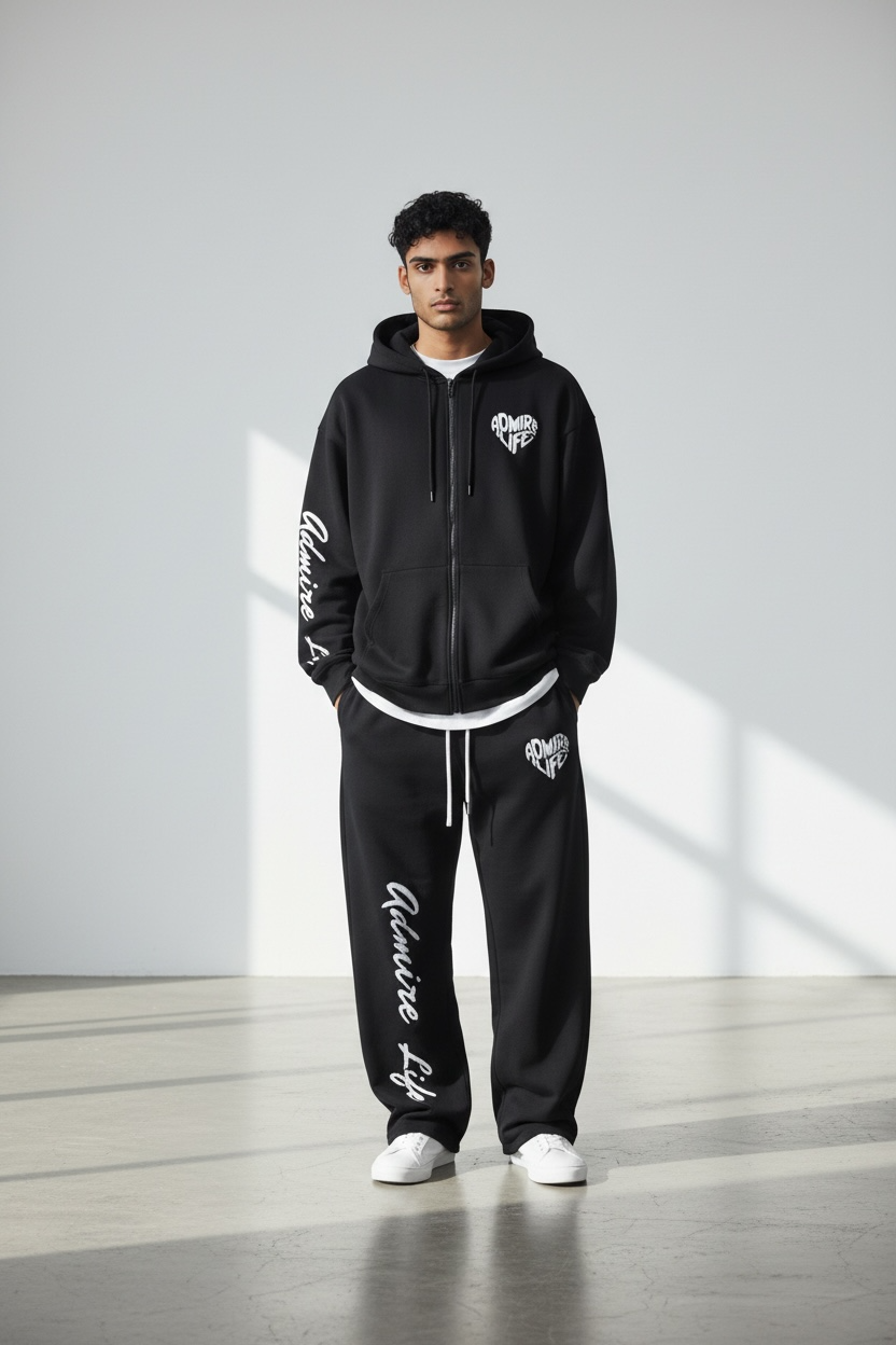 Admire Life™ Signature Zip Hoodie & Sweatpants (Sold Separately
