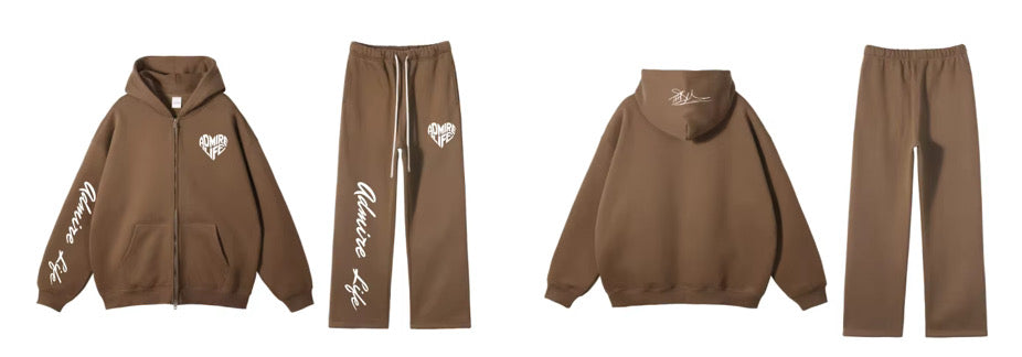 Admire Life™ Signature Zip Hoodie & Sweatpants (Sold Separately)