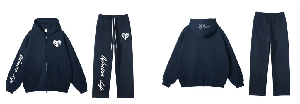 Admire Life™ Signature Zip Hoodie & Sweatpants (Sold Separately)