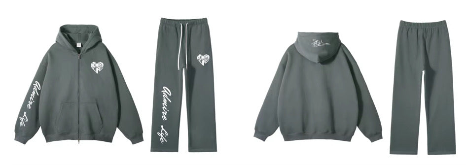 Admire Life™ Signature Zip Hoodie & Sweatpants (Sold Separately)