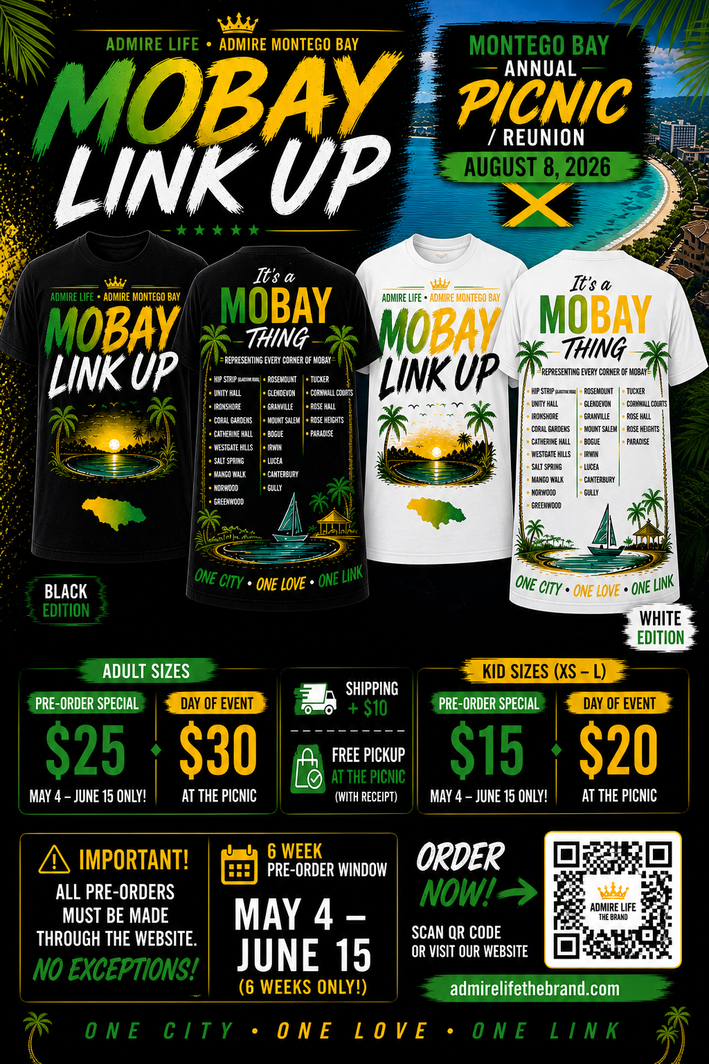 MOBAY LINK UP OFFICIAL SHIRTS (ADULT)