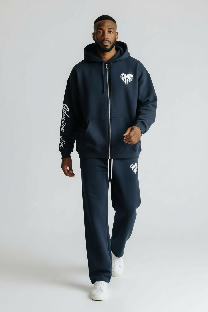 Admire Life™ Signature Zip Hoodie & Sweatpants (Sold Separately