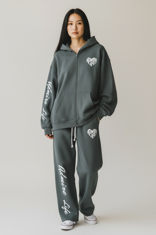 Admire Life™ Signature Zip Hoodie & Sweatpants (Sold Separately)