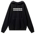LuxeThread Unisex Heavyweight Cotton Hoodie "Love the Life You Live"